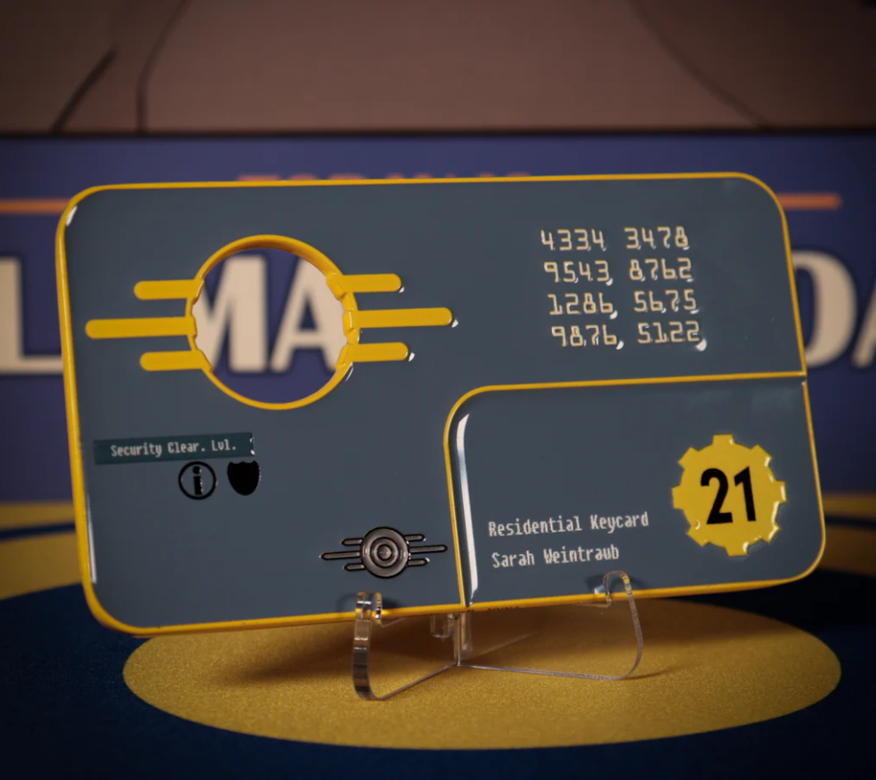 Fallout - Vault 21 Security Keycard Metal Replica