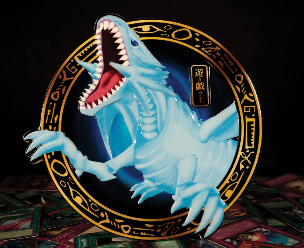 Yugioh Blue Eyes White Dragon 3D Resin Wall Plaque