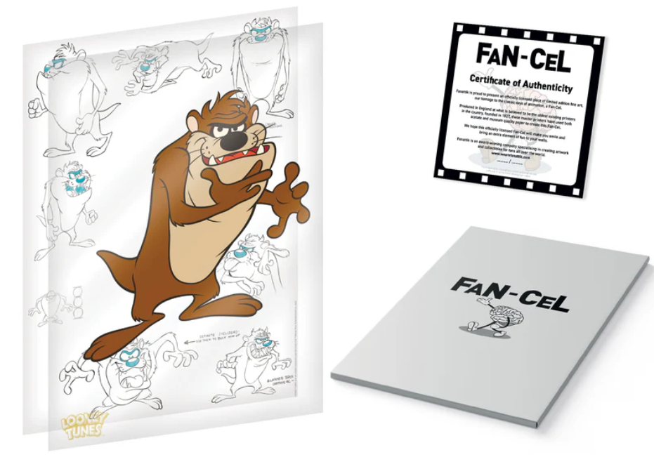 Looney Tunes - Tasmanian Devil Fan Cel Art Print