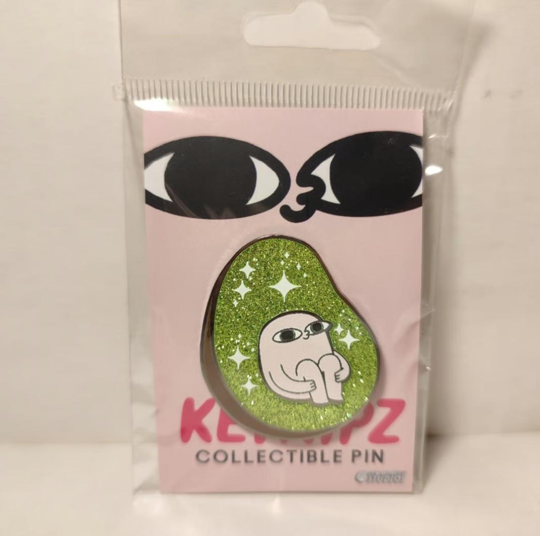 Ketnipz - Glitter Avacado Enamel Pin