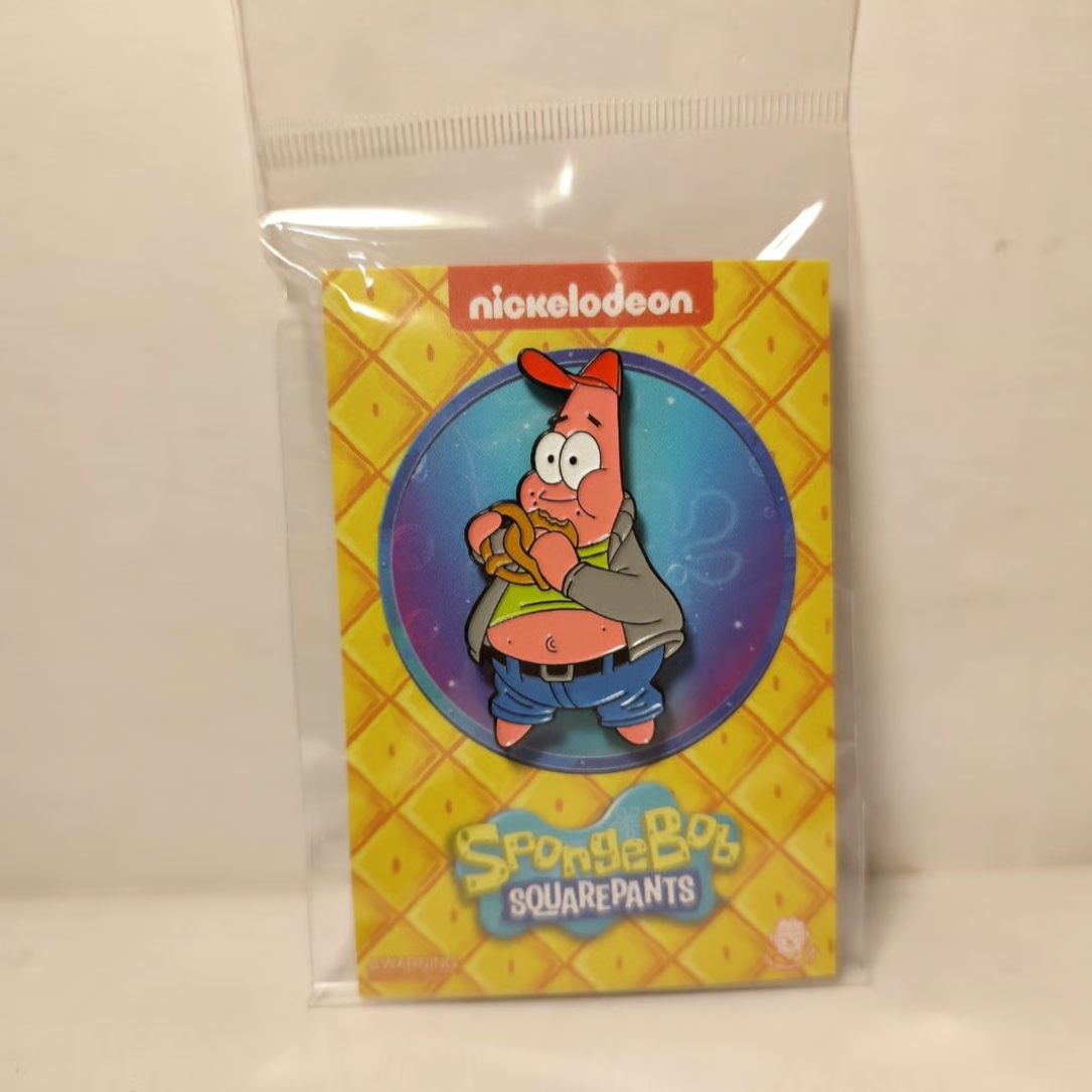 Spongebob Squarepants - Patrick Star Eating Pretzel Enamel Pin