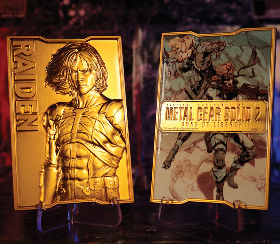 Metal Gear Solid - Raiden 24k Gold Plated Ingot