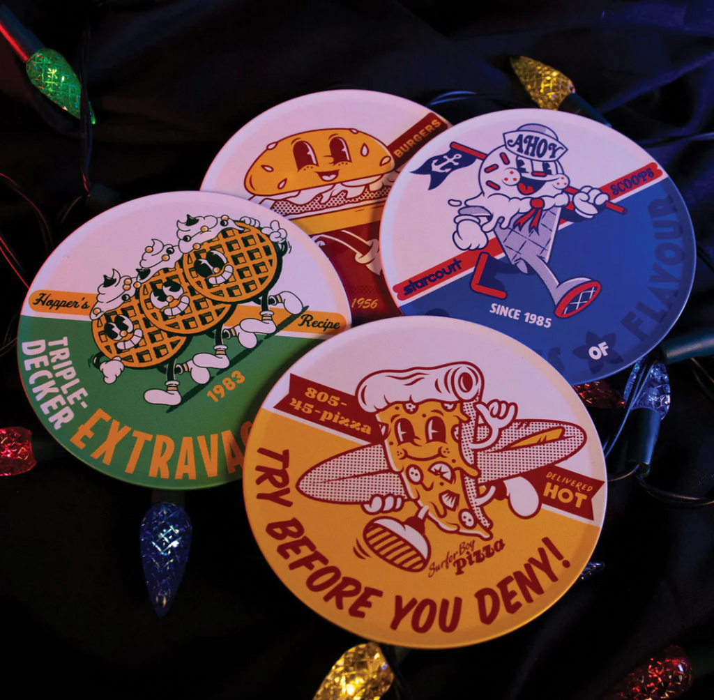 Stranger Things - Metal Coasters Set Of 4