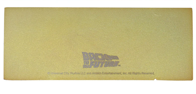 Back To The Future - Biff Tannen Musuem Ticket 24k Gold Plated