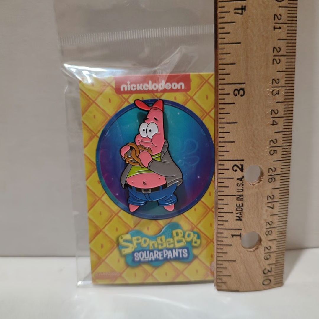 Spongebob Squarepants - Patrick Star Eating Pretzel Enamel Pin