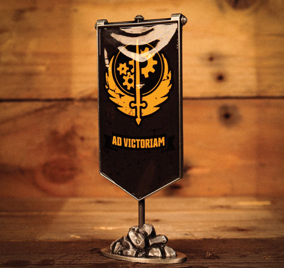 Fallout - Brotherhood Of Steel Metal Banner Replica
