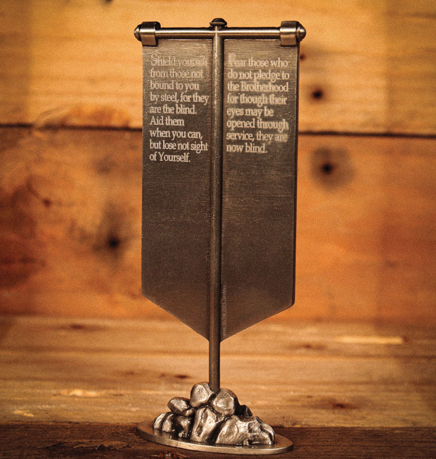 Fallout - Brotherhood Of Steel Metal Banner Replica