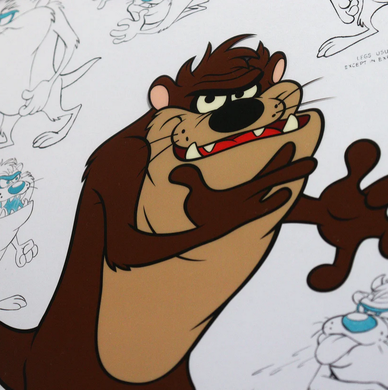 Looney Tunes - Tasmanian Devil Fan Cel Art Print