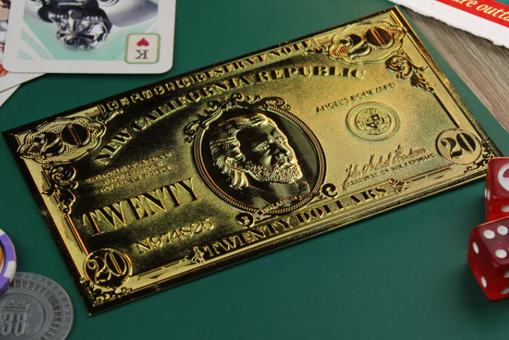 Fallout - 24k Gold Plated NCR Bill Replica