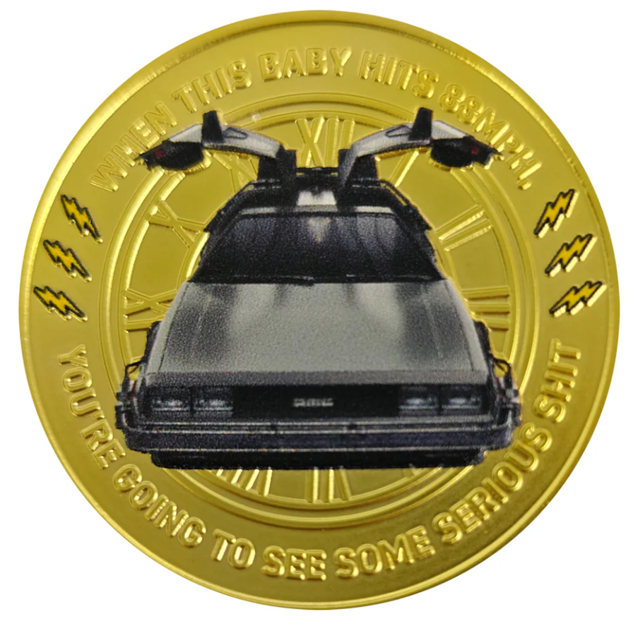 Back To The Future - Presentation Coin 24k Gold Plated
