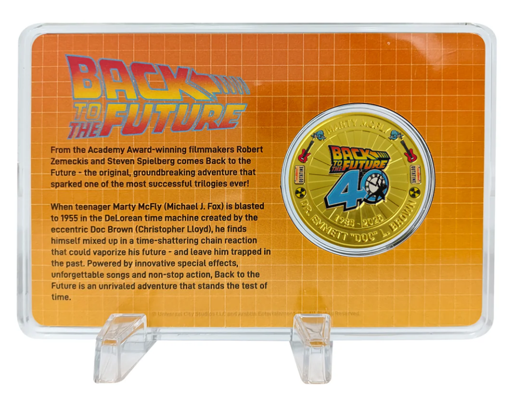 Back To The Future - Presentation Coin 24k Gold Plated
