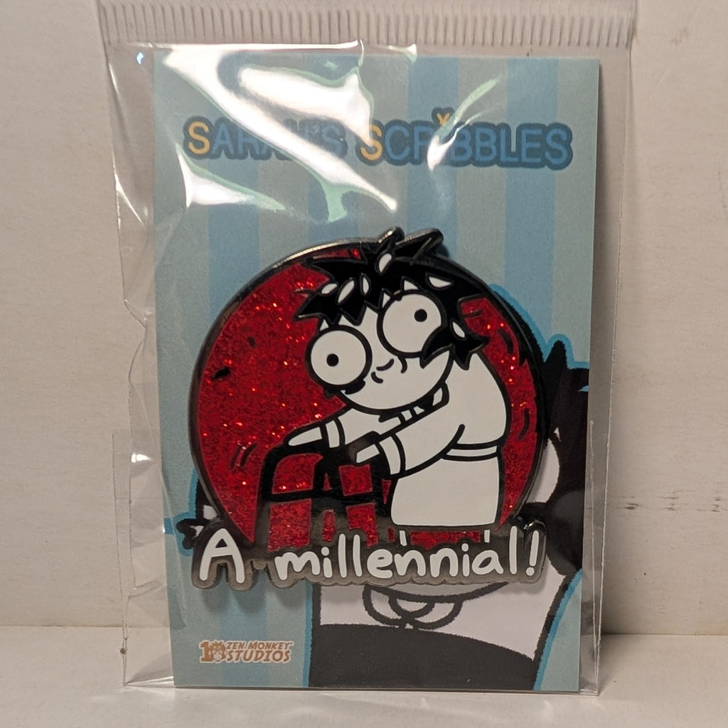 Sarah's Scribbles - A Millennial! Enamel Pin
