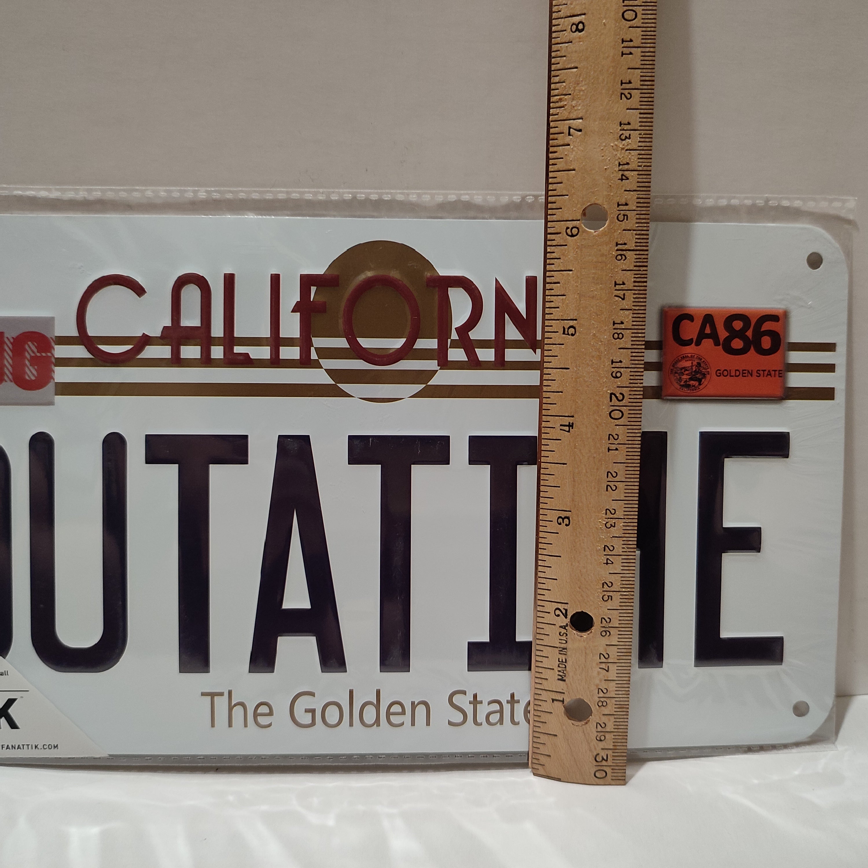 Back To The Future - License Plate Metal Sign