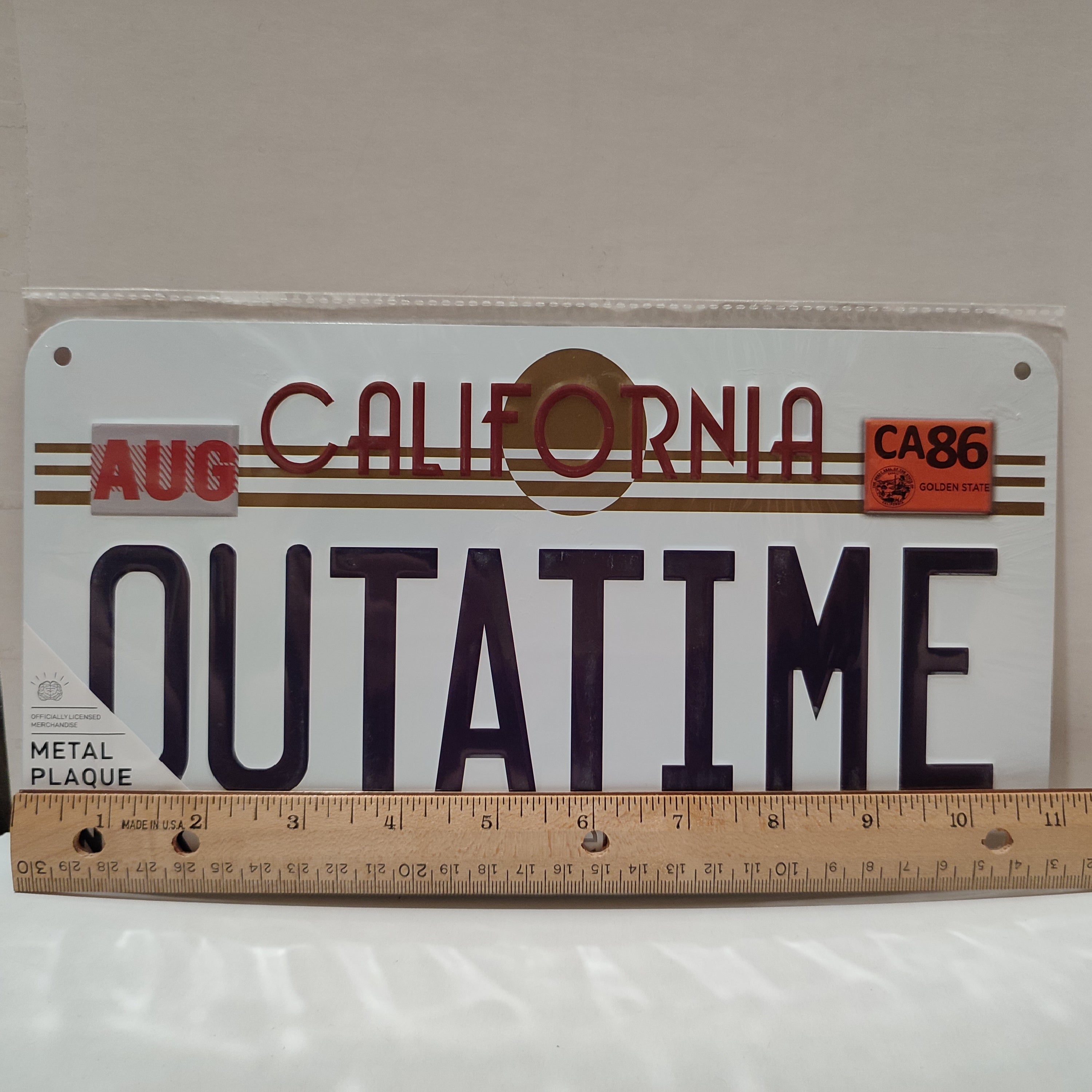 Back To The Future - License Plate Metal Sign