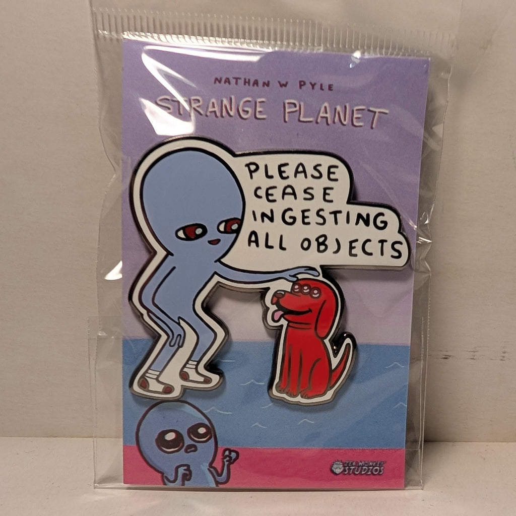 Strange Planet - Dog Enamel Pin