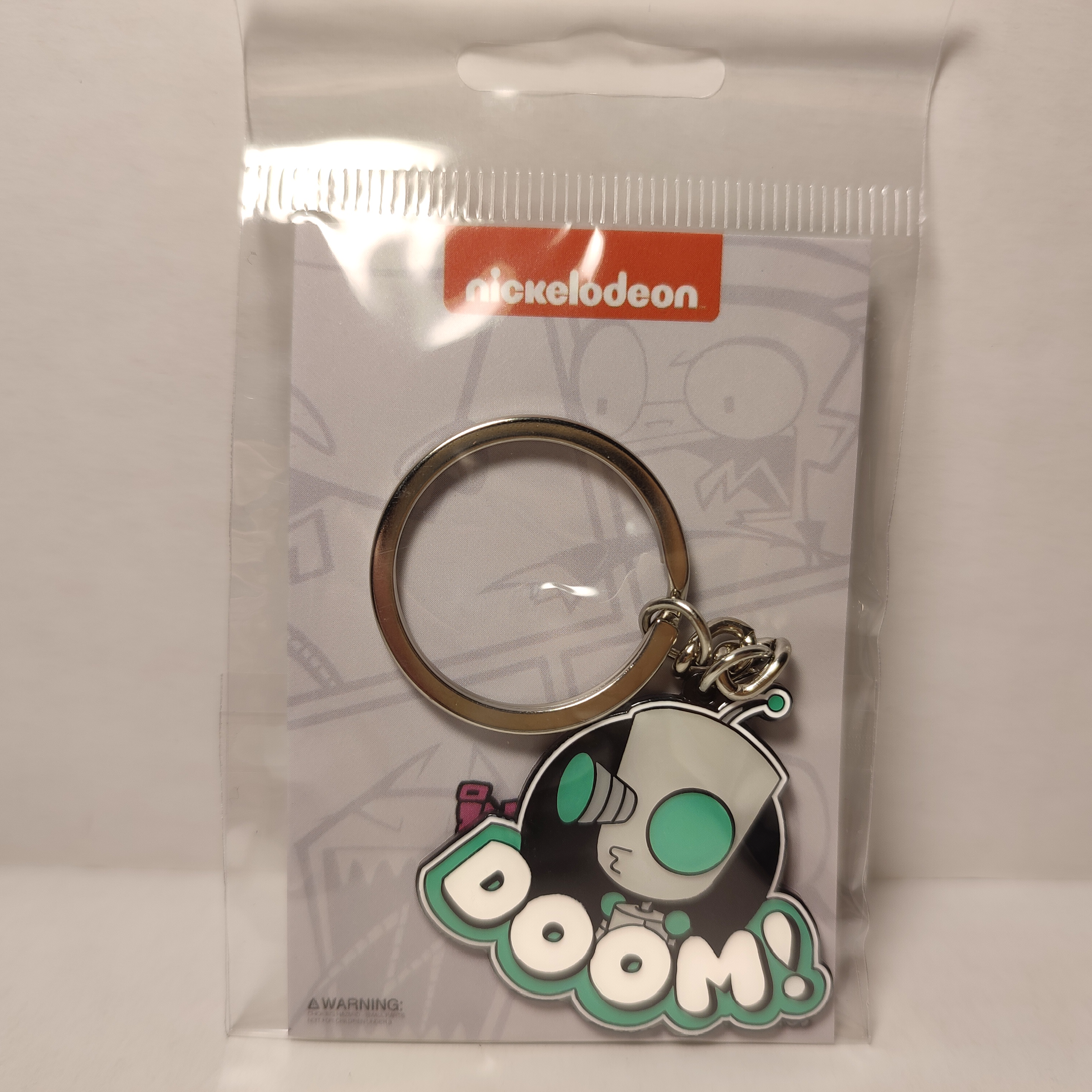 Invader Zim Gir Keychain Official Nickelodeon Collectible Metal Key Ring
