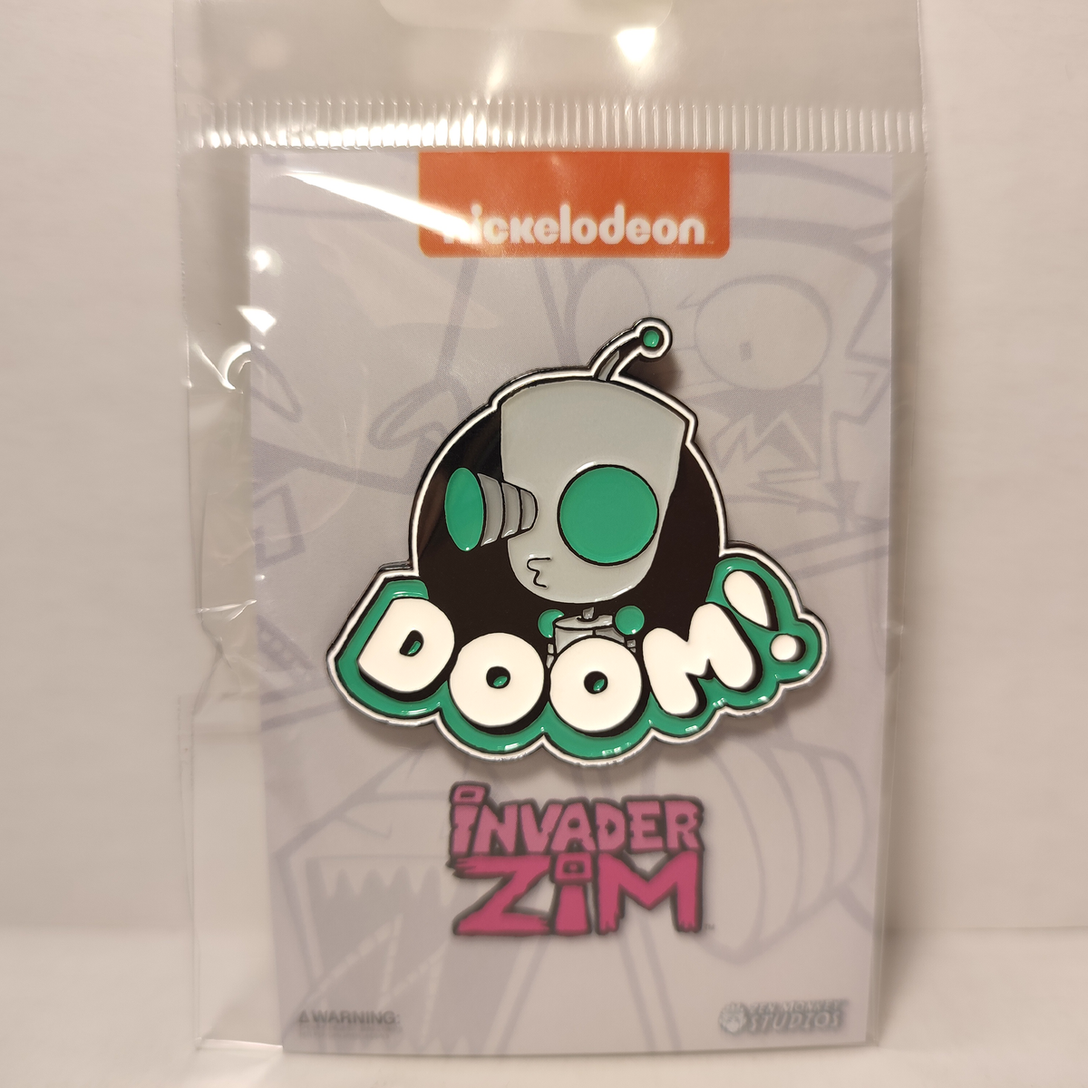 Invader Zim - Gir DOOM Enamel pin