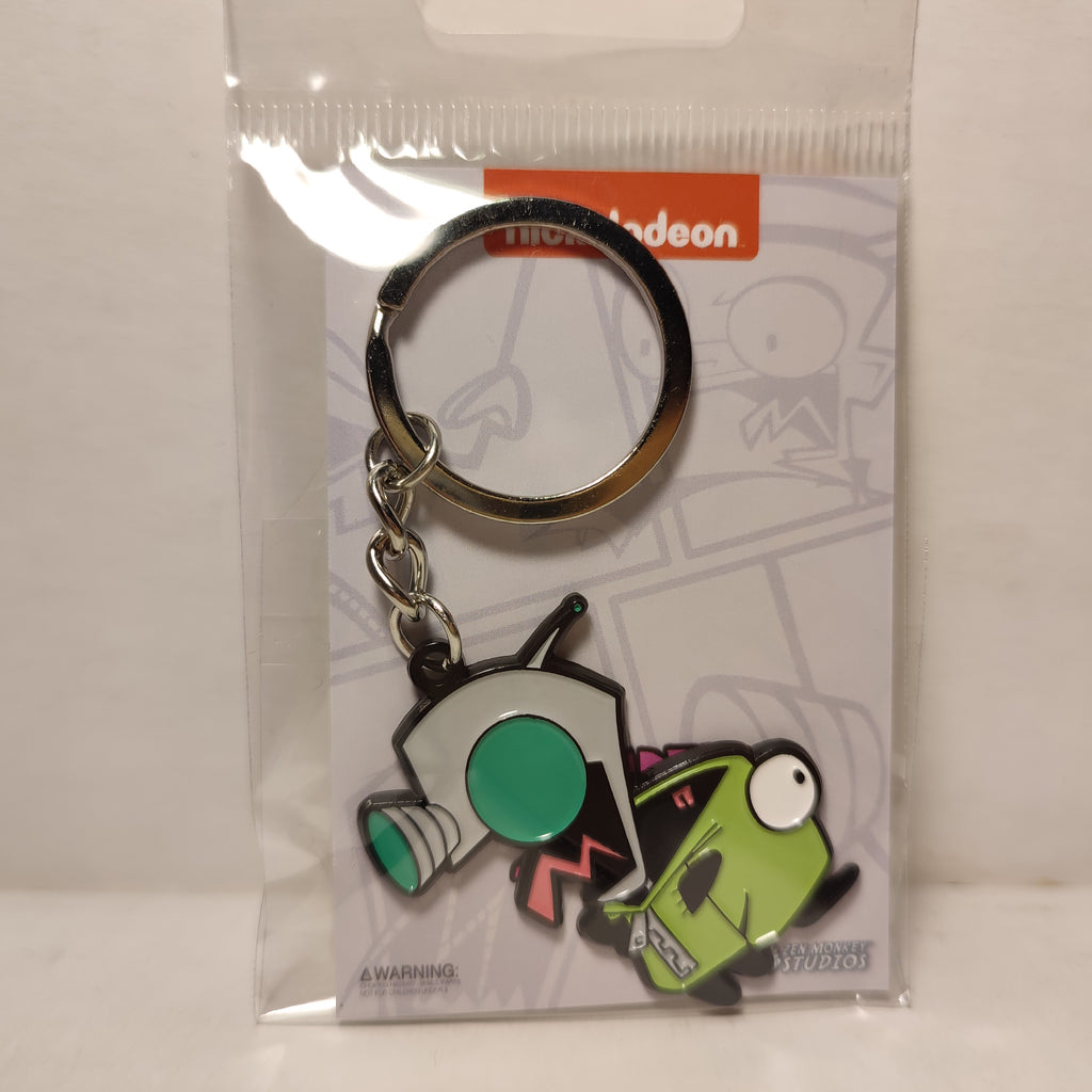 Invader Zim Gir In Dog Suit Keychain Official Cartoon Collectible Metal Keyring