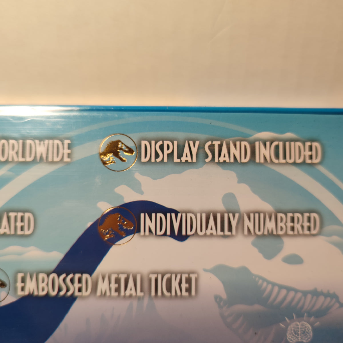 Jurassic World - Gyrosphere 24k Gold Plated Ticket
