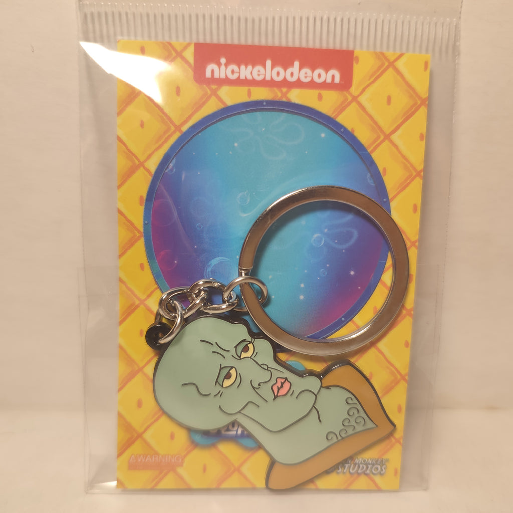 Spongebob Squarepants - Handsome Squidward Metal Keychain
