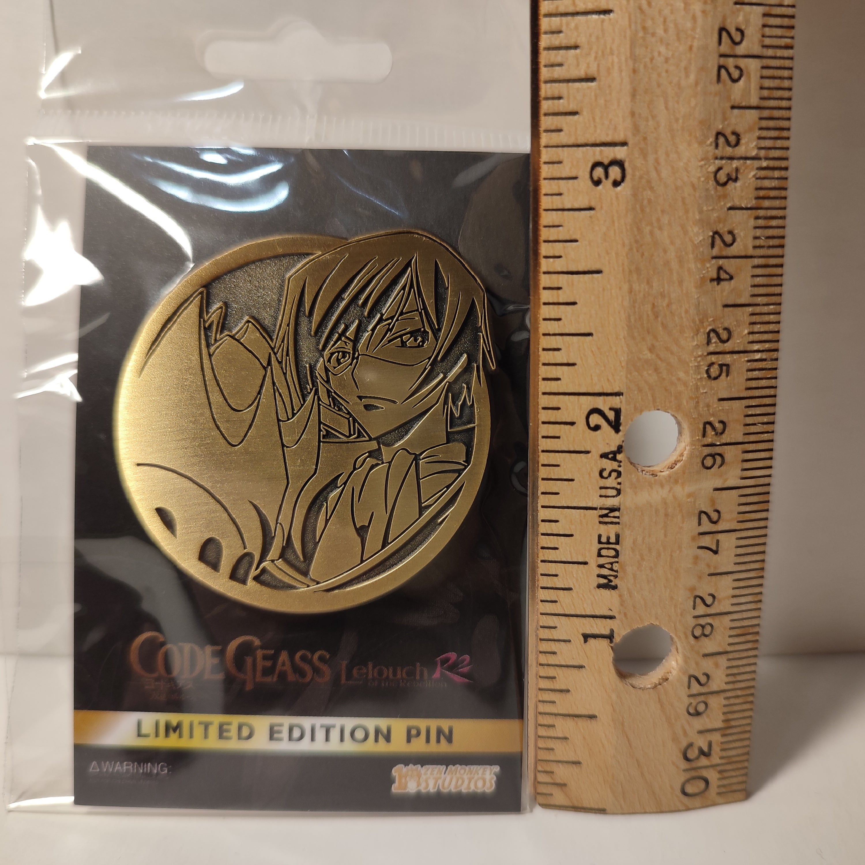 Code Geass - Lelouch Limited Edition Gold Emblem Pin