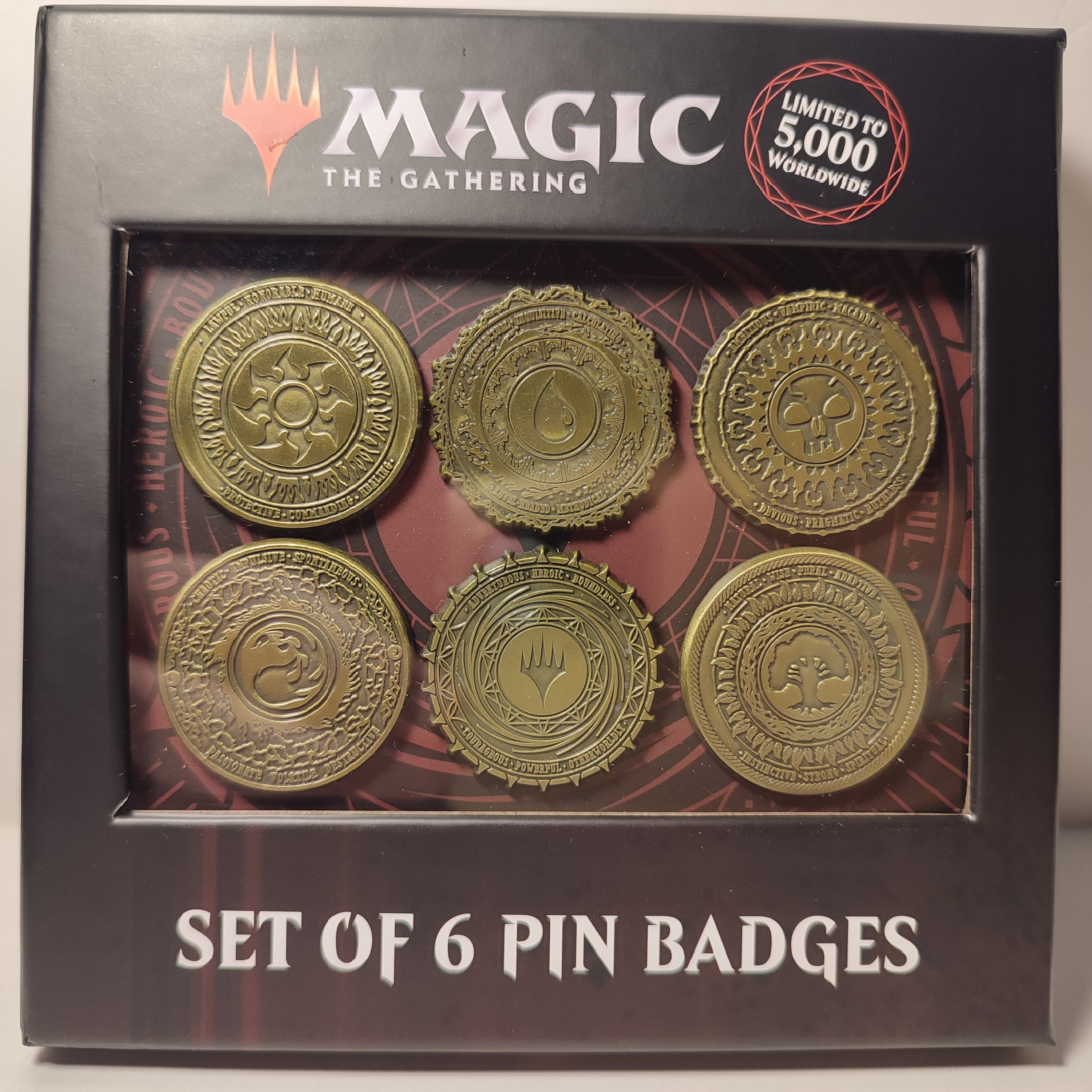 Magic The Gathering - 6 Mana Symbols Pin Set