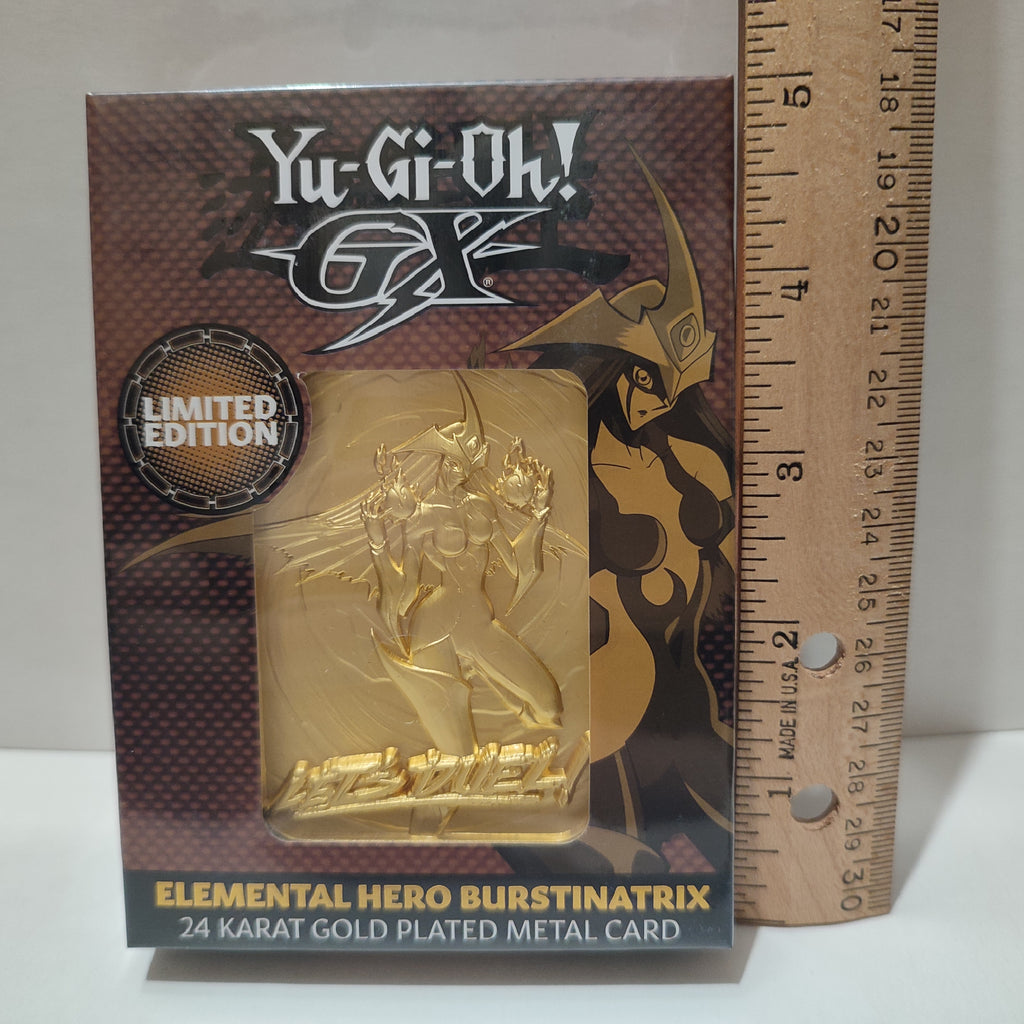 Yu-Gi-Oh GX - Elemental Hero Burstinatrix 24k Gold Plated Ingot