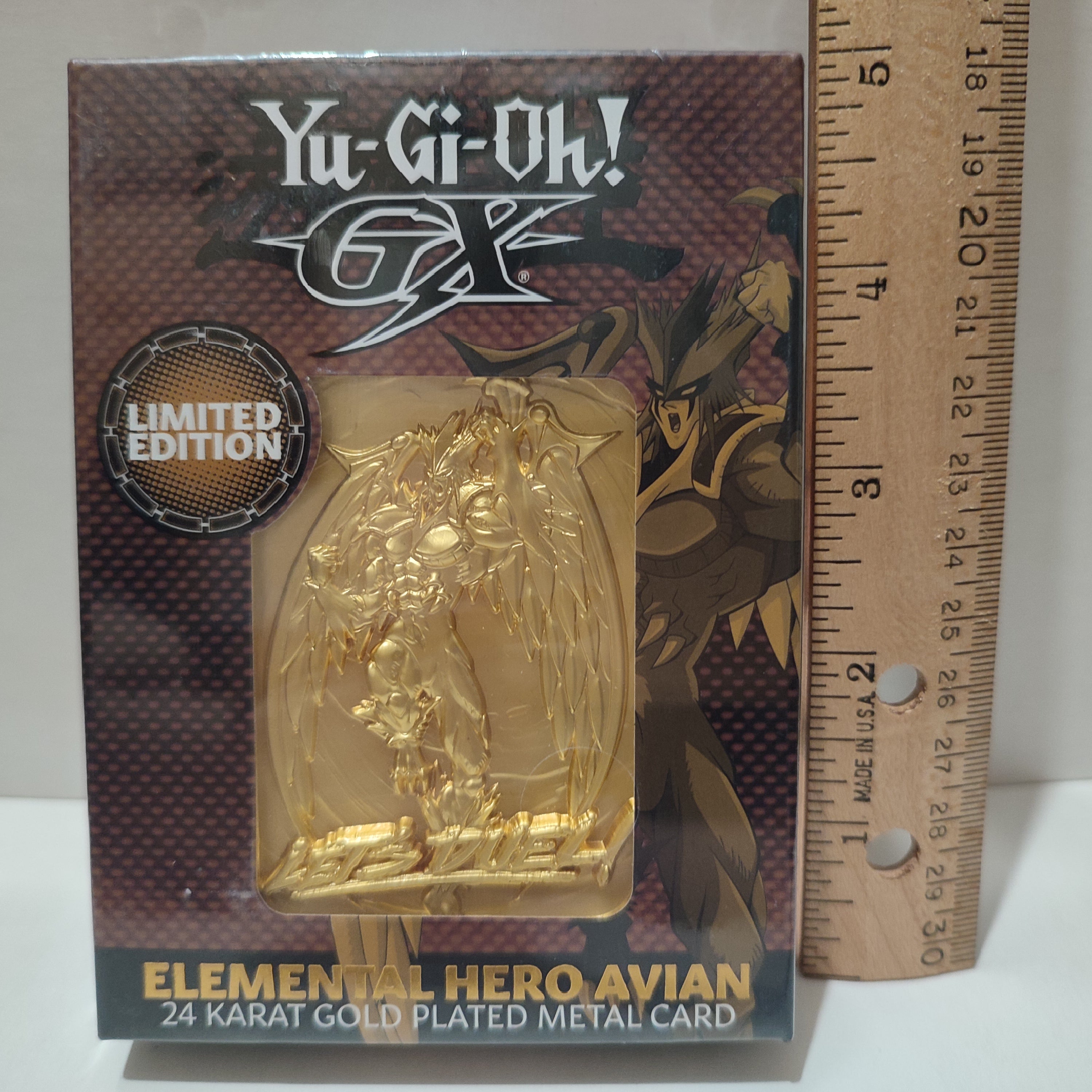 Yu-Gi-Oh GX - Elemental Hero Avian 24k Gold Plated Ingot