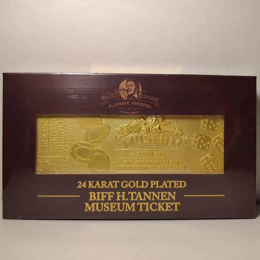 Back To The Future - Biff Tannen Musuem Ticket 24k Gold Plated