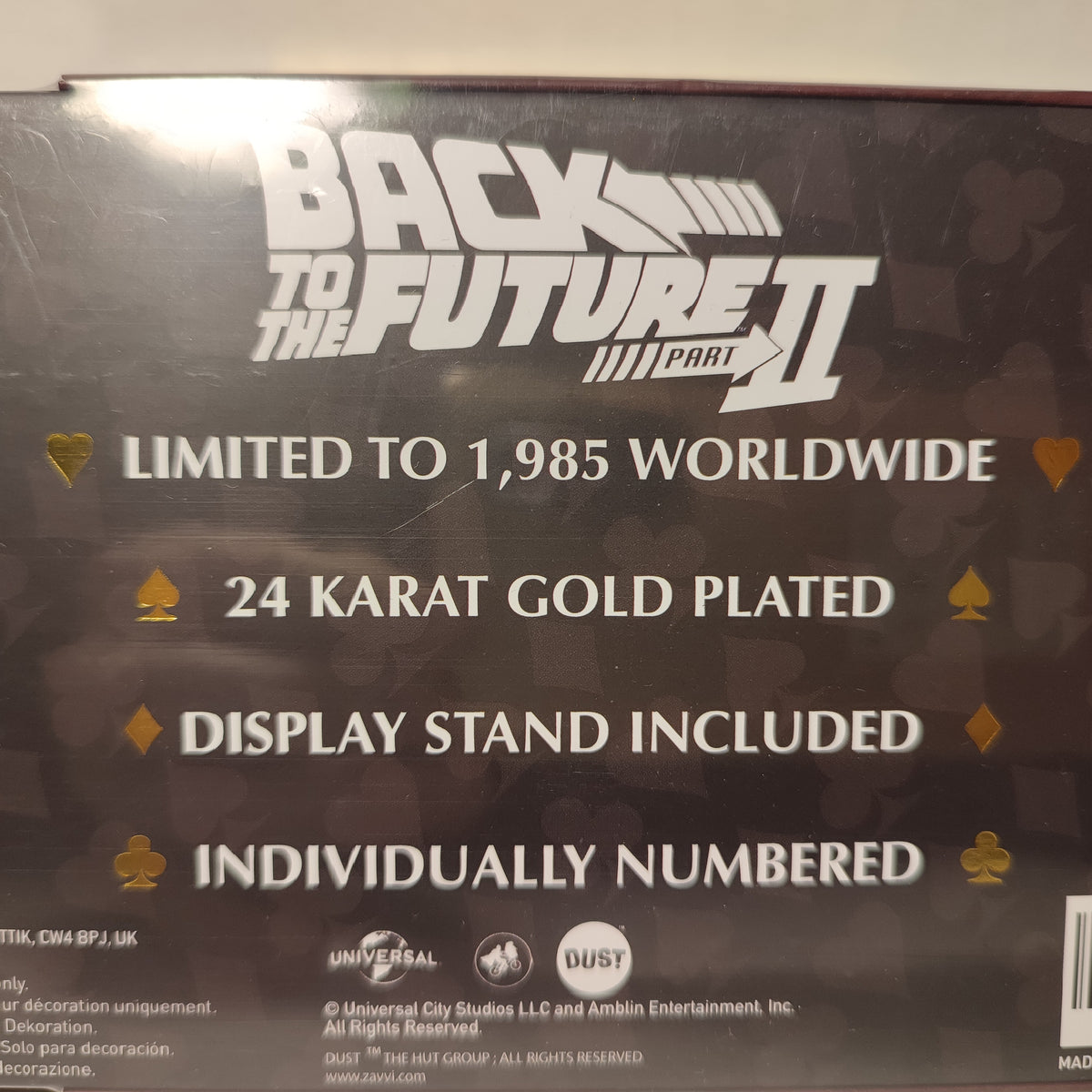 Back To The Future - Biff Tannen Musuem Ticket 24k Gold Plated