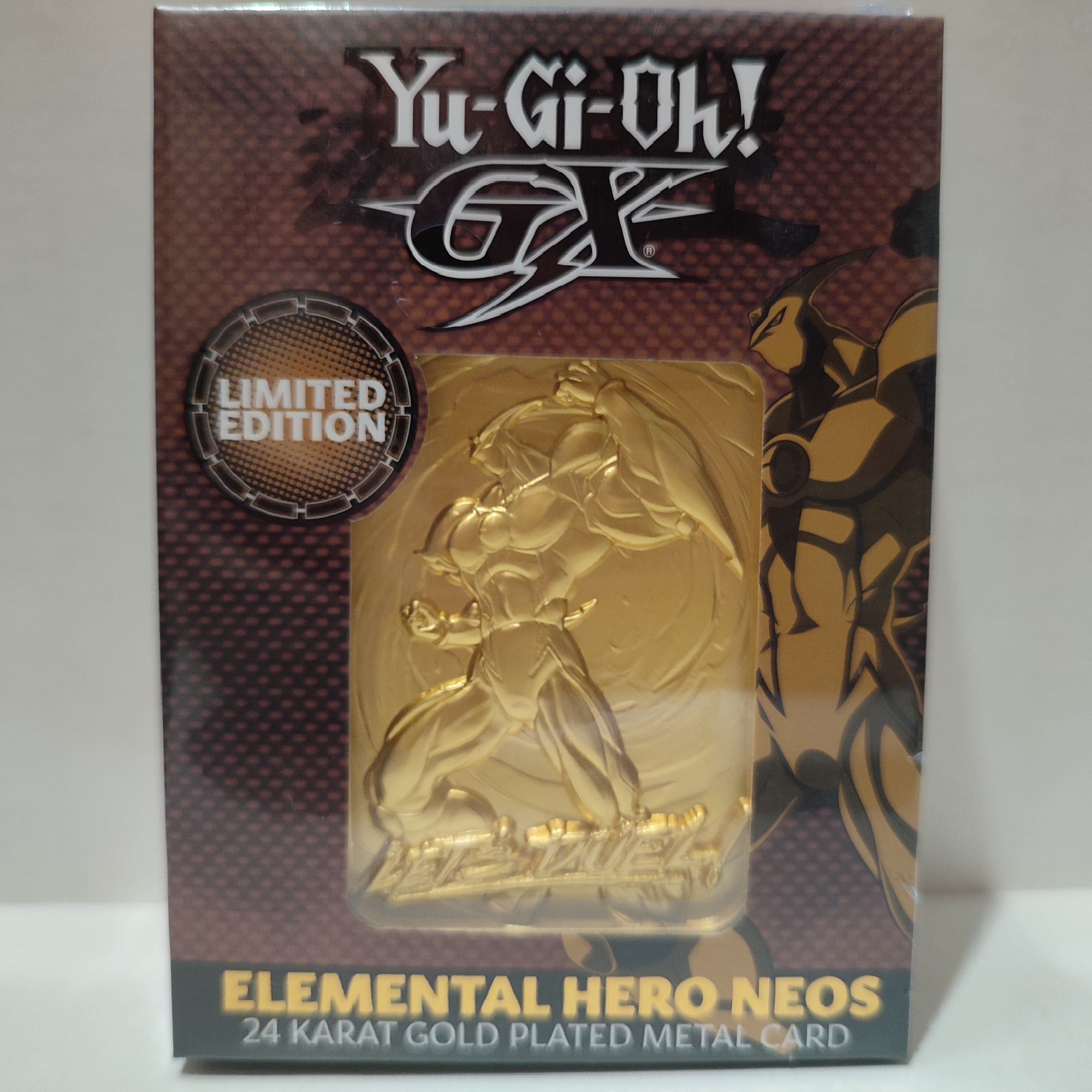Yu-Gi-Oh GX - Elemental Hero Neos 24k Gold Plated Ingot