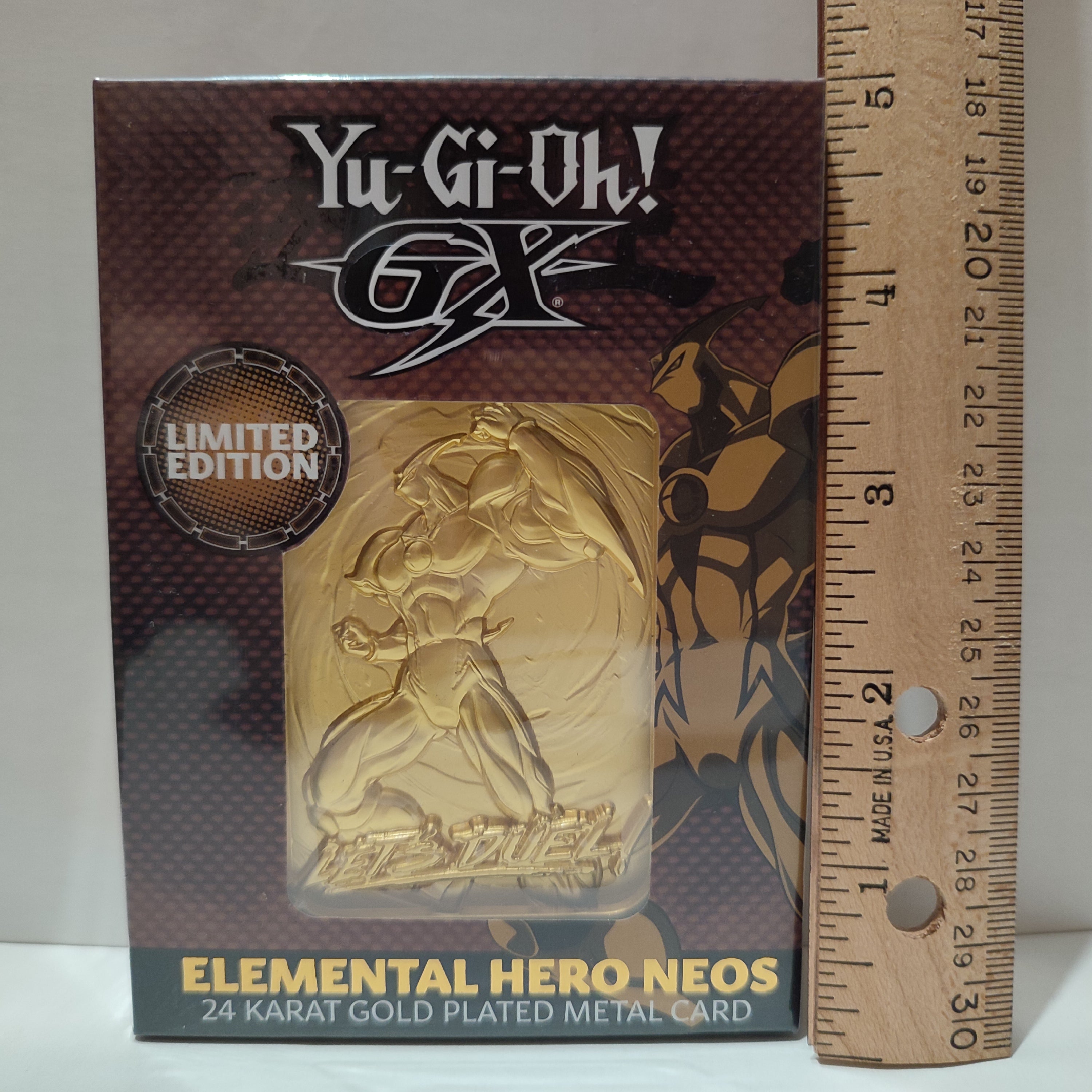 Yu-Gi-Oh GX - Elemental Hero Neos 24k Gold Plated Ingot