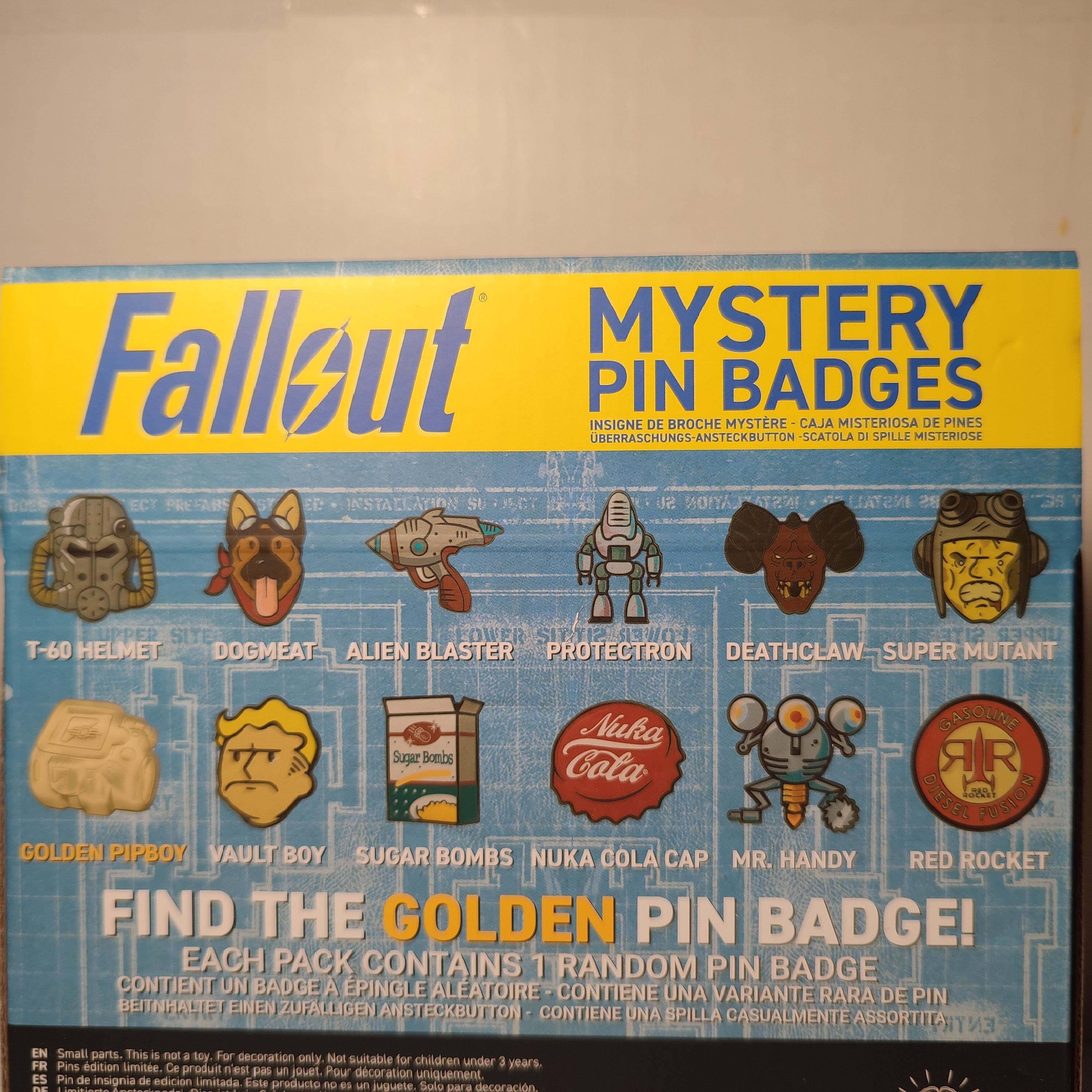 Fallout - Mystery Pin Badge Series 1 Display Case 12 Boxes