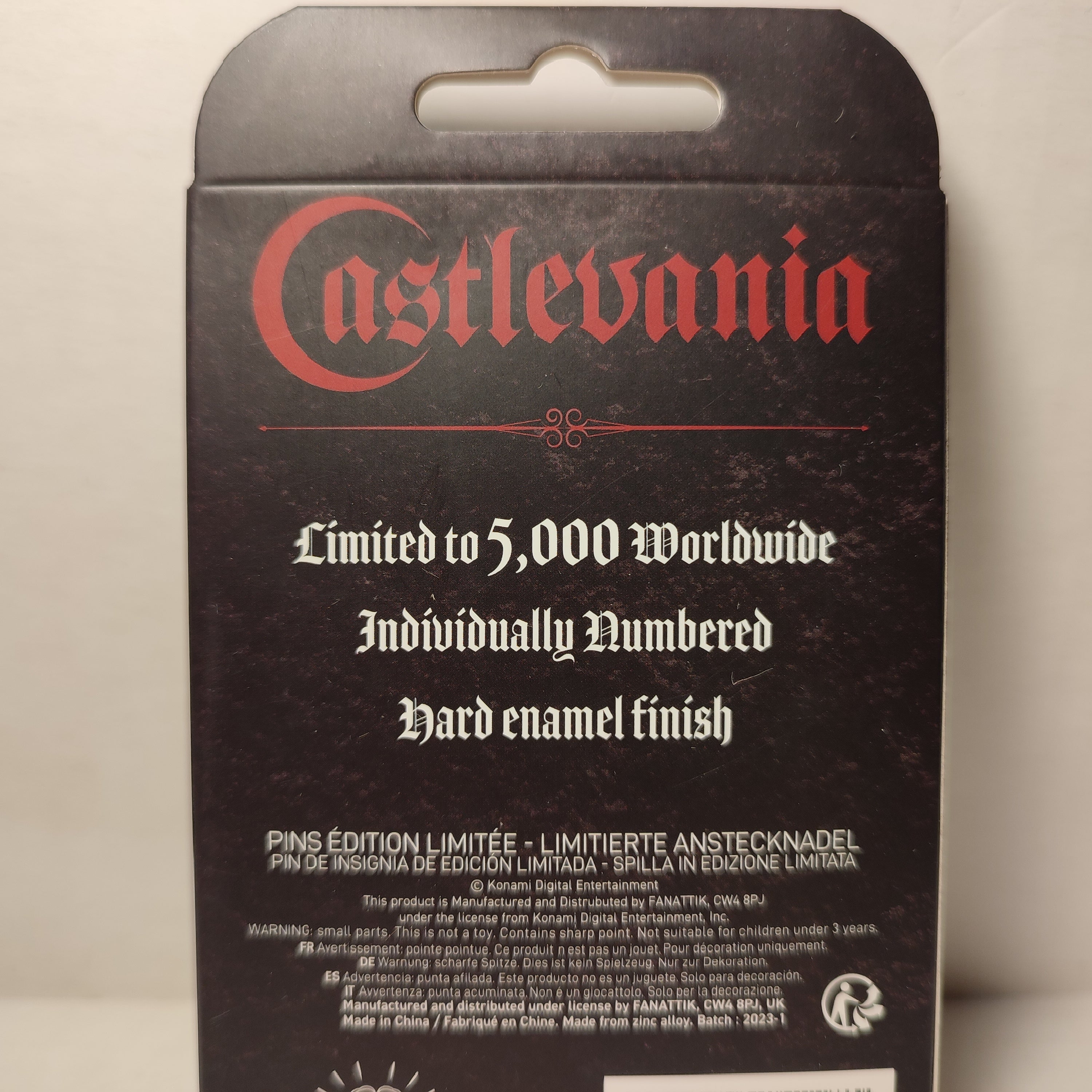 Castlevania - Alucard Limited Edition Pin