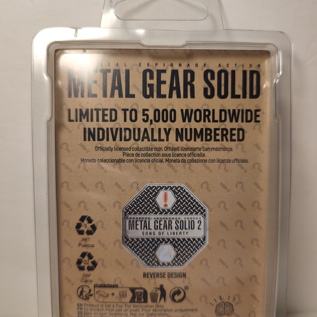 Metal Gear Solid - Raiden Limited Edition Coin