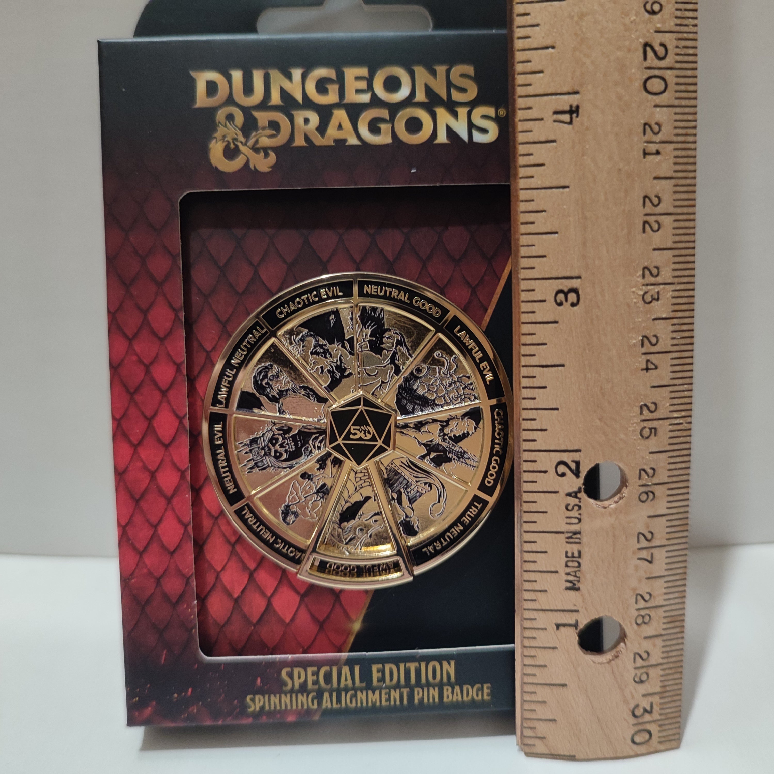 Dungeons & Dragons - Spinning Alignment Pin Limited Edition