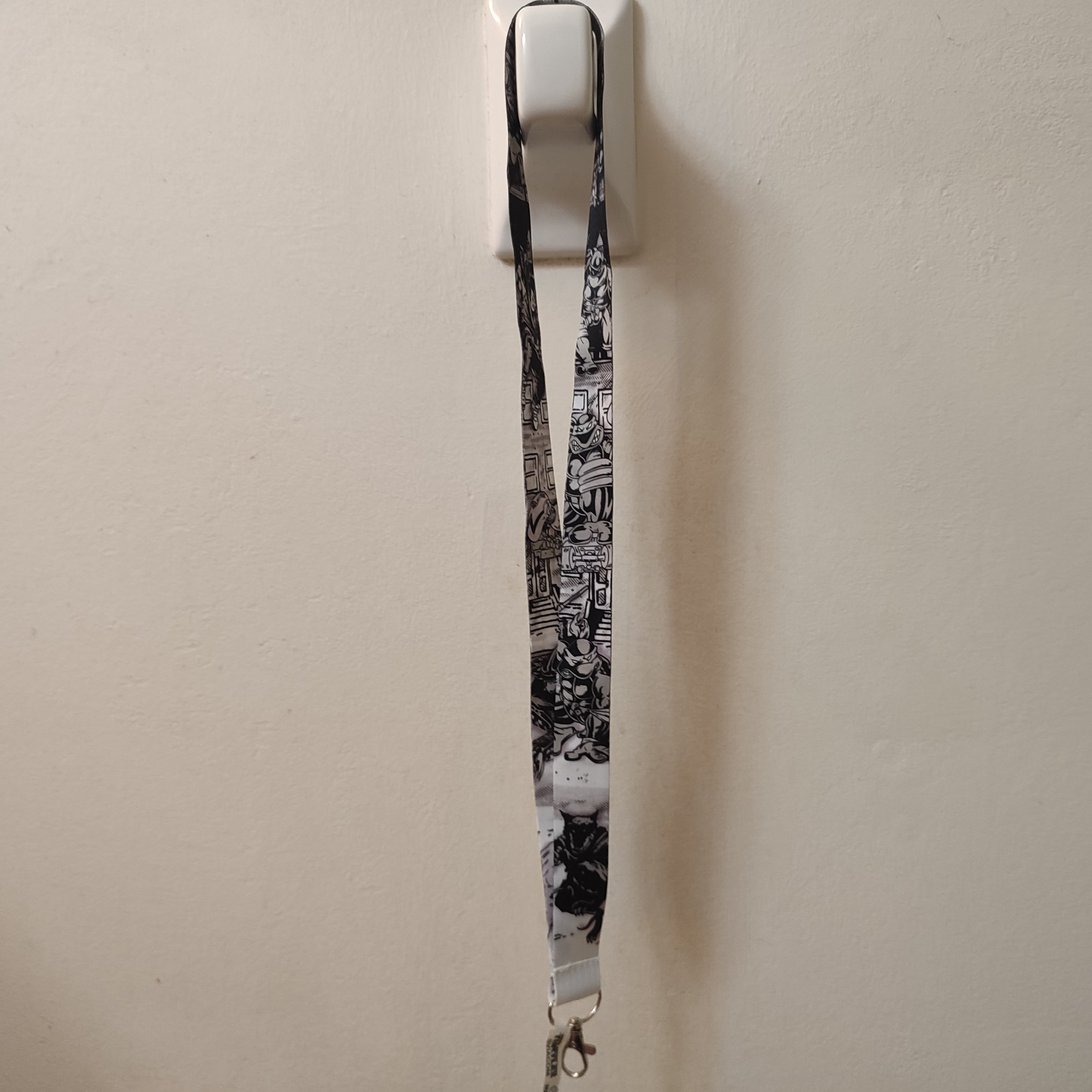 TMNT - Black & White Lanyard