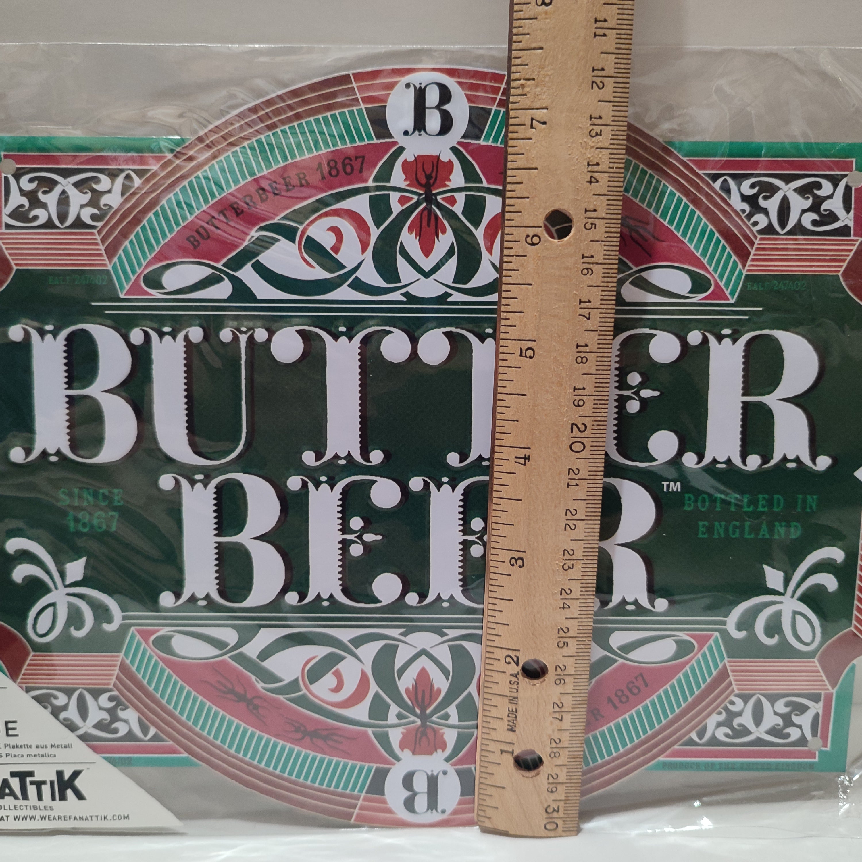 Harry Potter - Butter Beer Metal Wall Hanging Sign