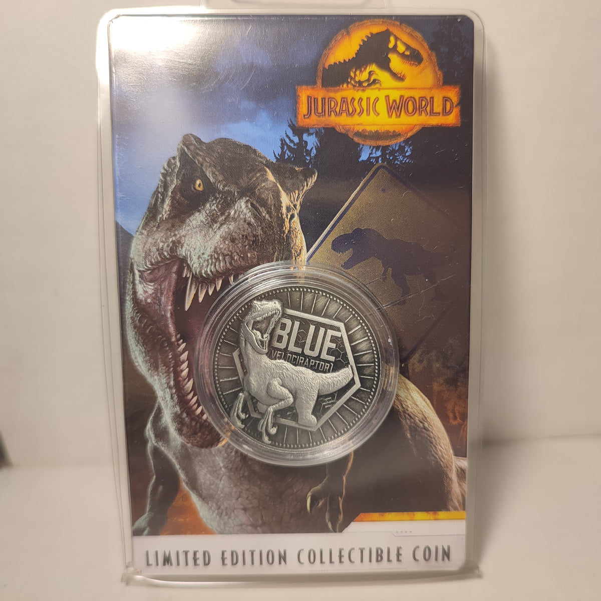 Jurassic World - Blue Velociraptor Coin