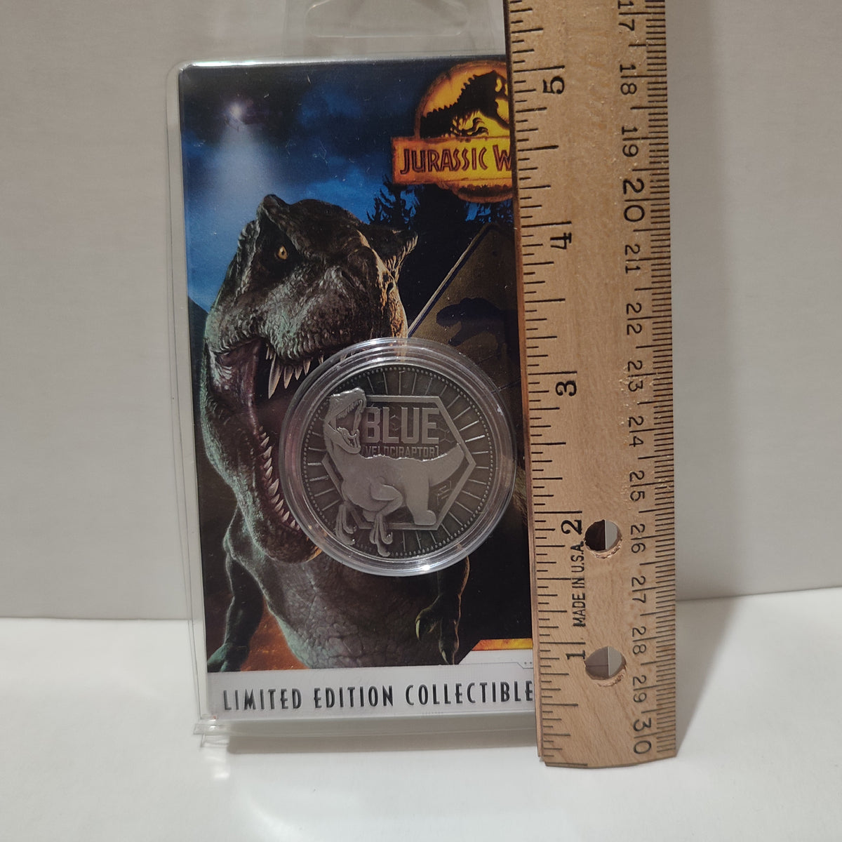 Jurassic World - Blue Velociraptor Coin