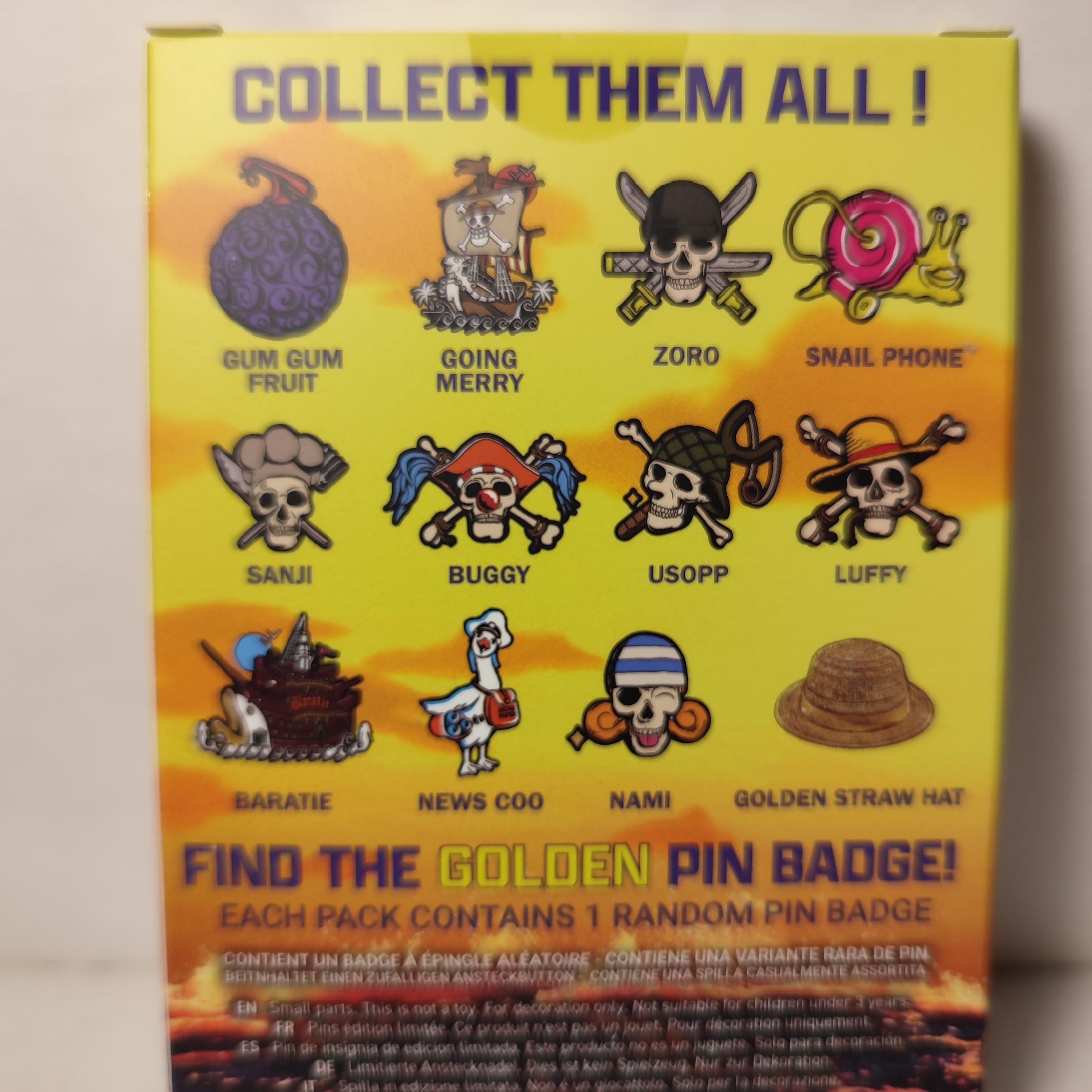 One Piece - Mystery Pin Badge Series Box (1 Random Pin)