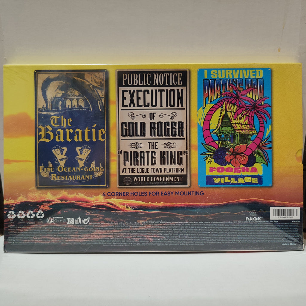 One Piece - Set Of 3 Tin Signs