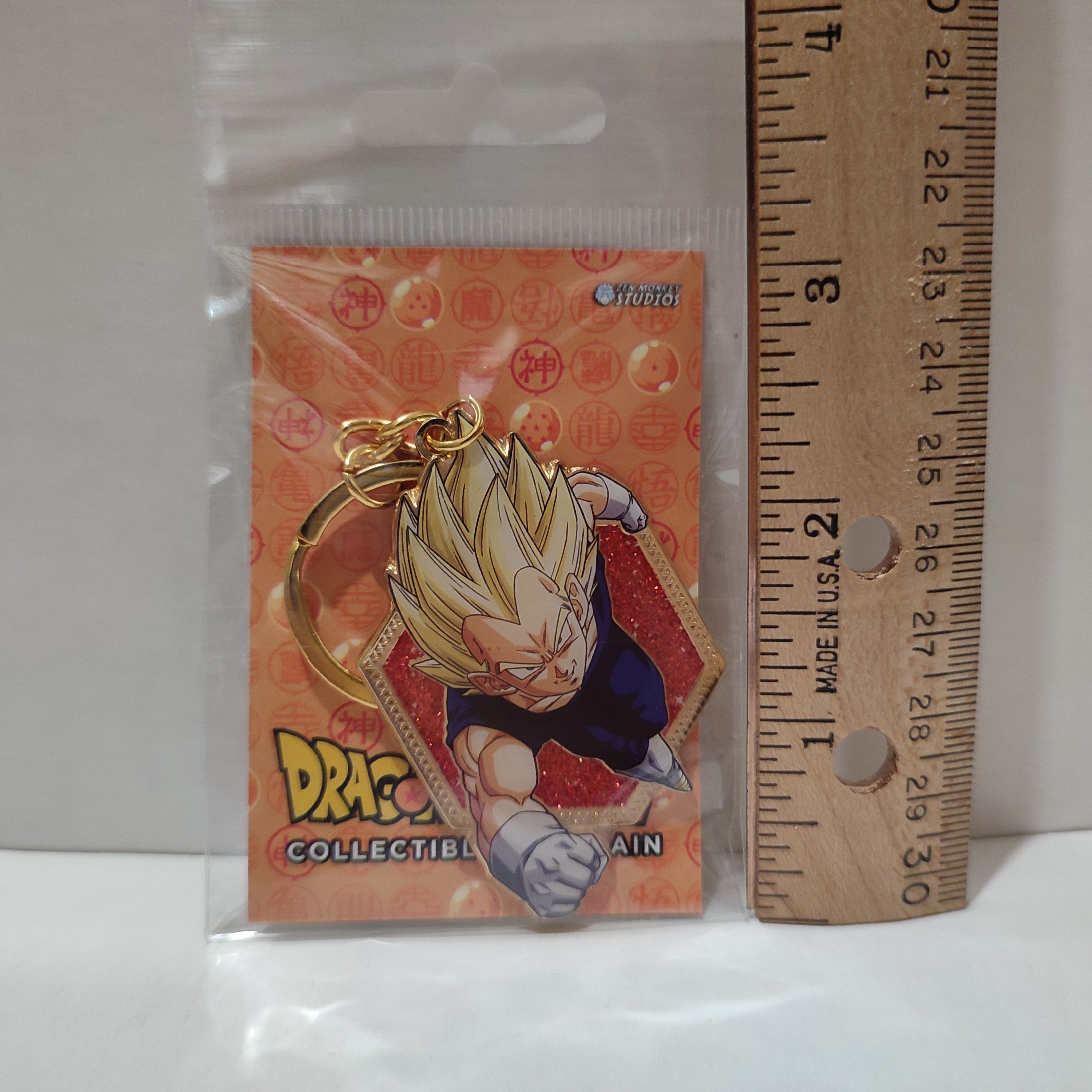 Dragon Ball Z Vegeta Flying Keychain Official DBZ Collectible Metal Keyring