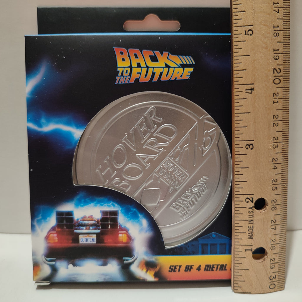 Back To The Future - Metal Coasters Non-Slip Cork Base