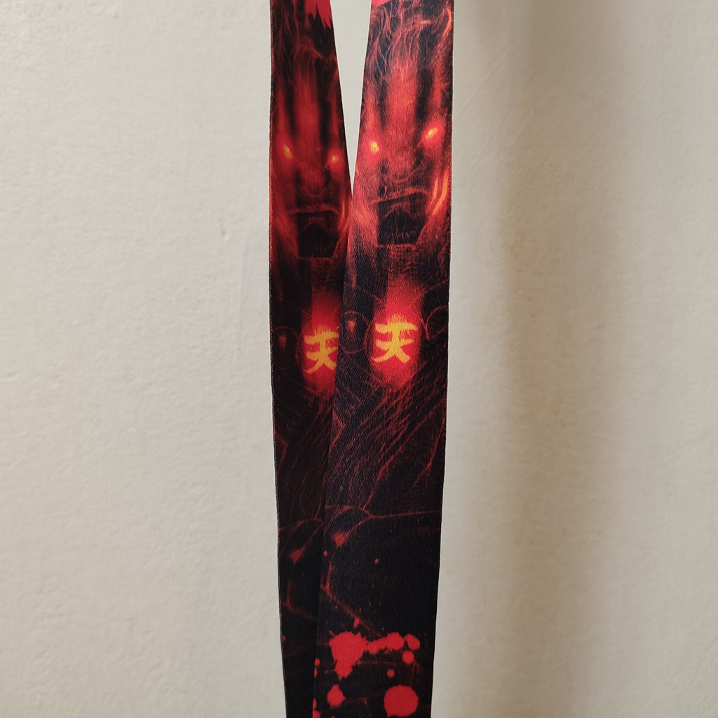Street Fighter - Akuma Lanyard With Metal Clasp