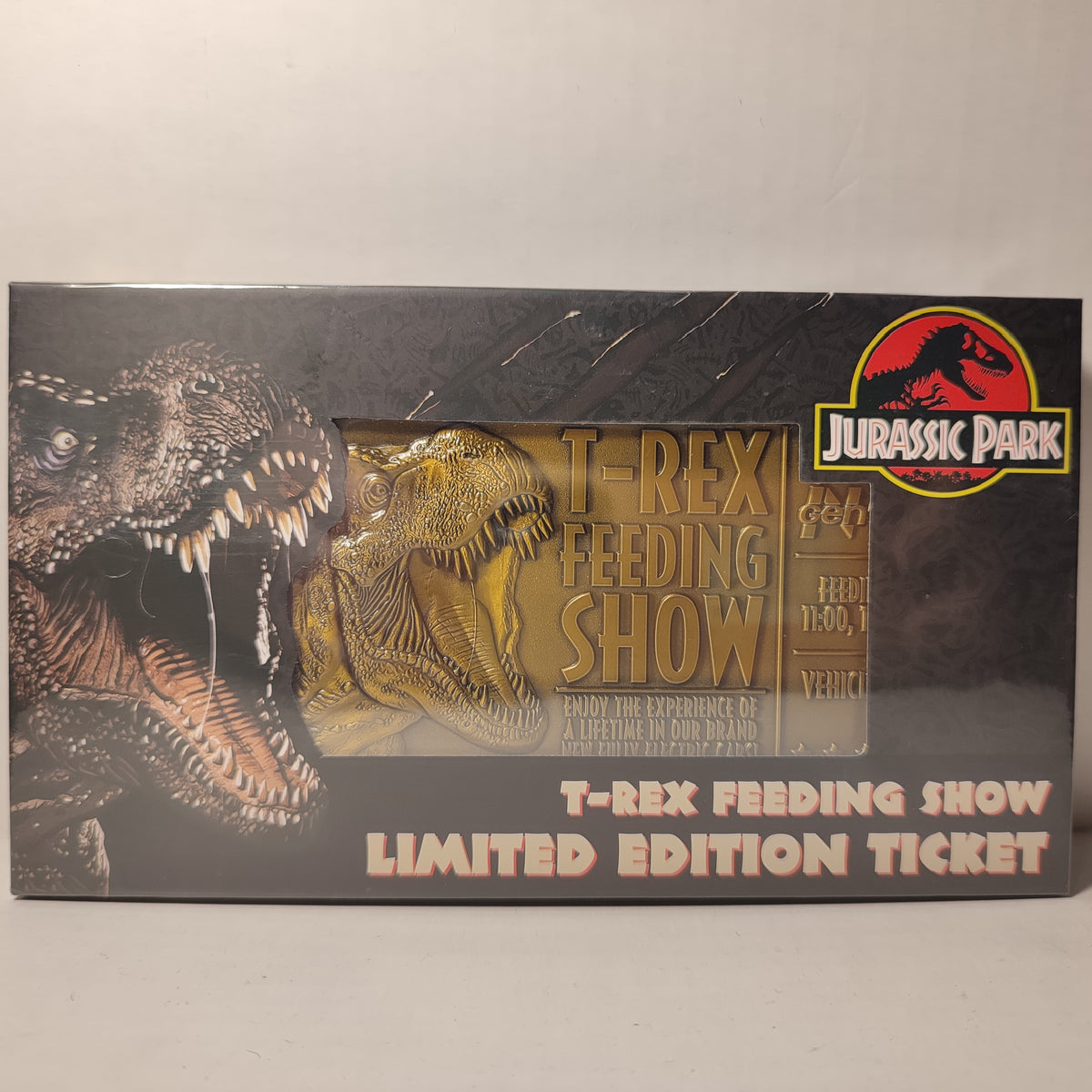 Jurassic Park - T-rex Feeding Show Metal Ticket