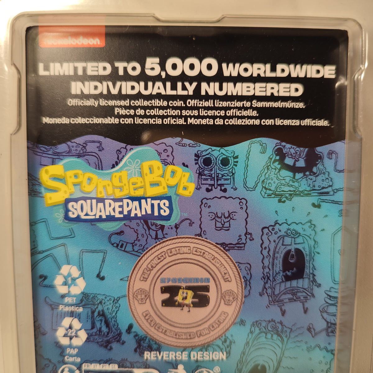 Spongebob Squarepants - 25th Anniversary Colored Coin