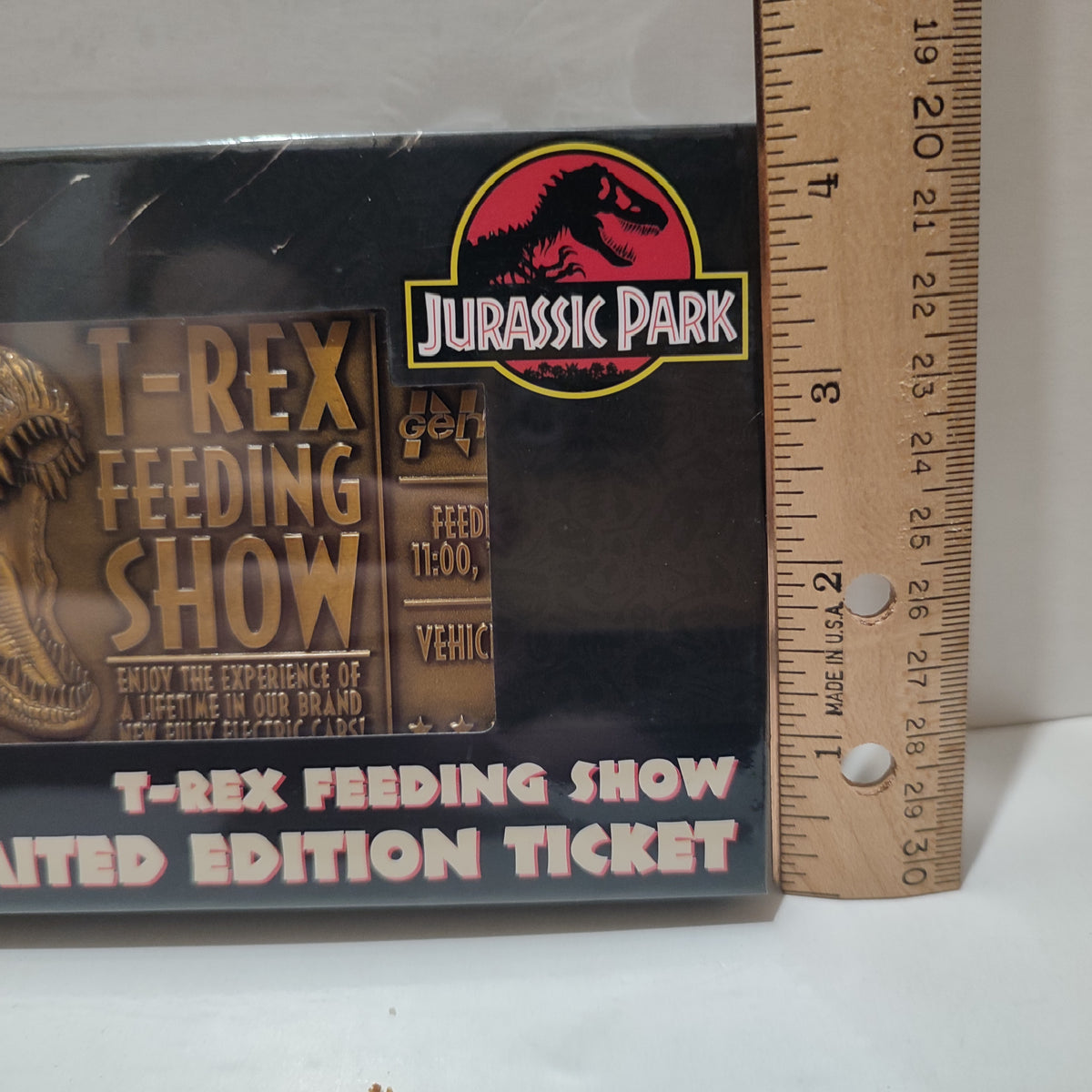 Jurassic Park - T-rex Feeding Show Metal Ticket