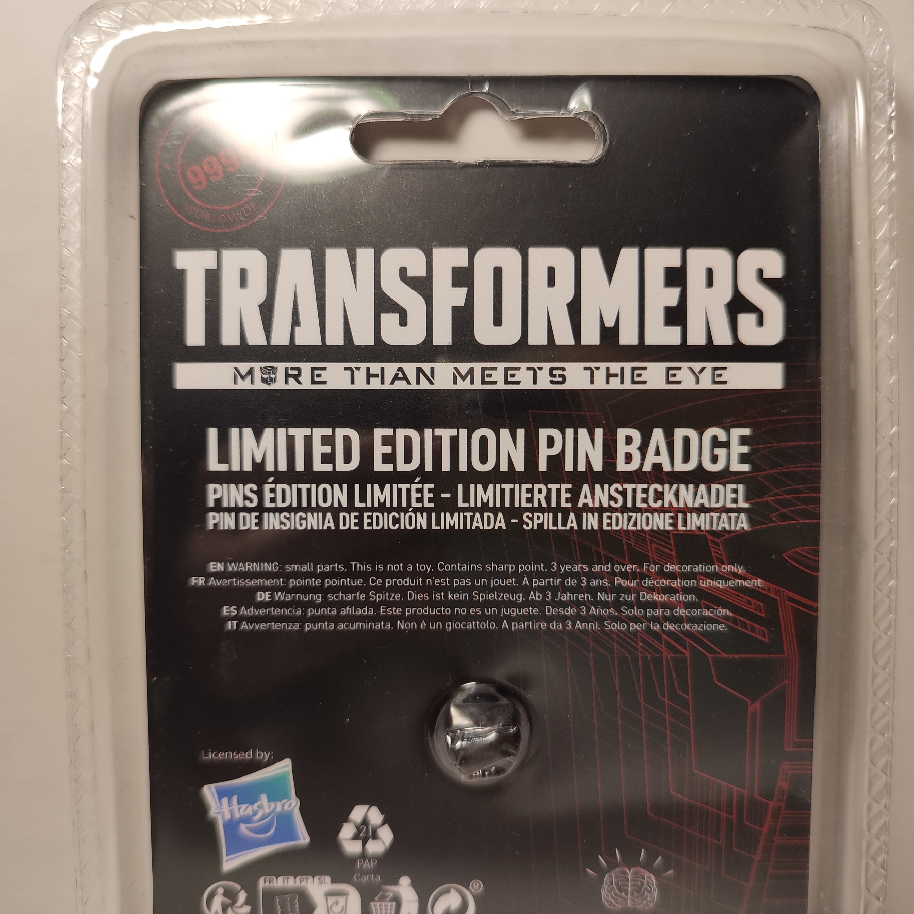 Transformers - Limited Edition Pin