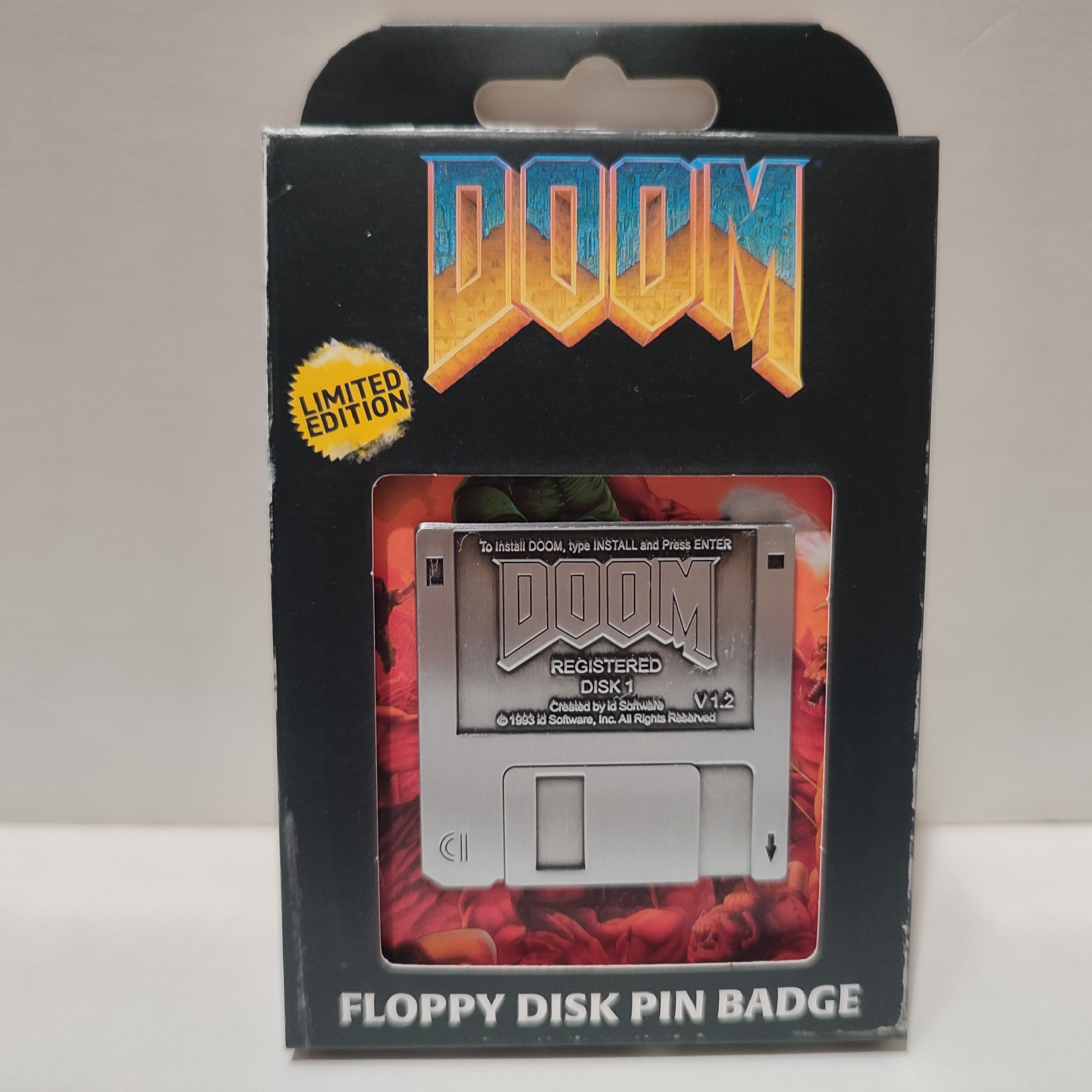 Doom - Floppy Disk Limited Edition Enamel Pin